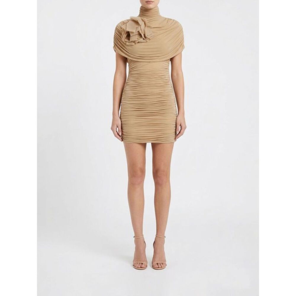 Magda Butrym Women Magda Butrym Draped Cape Effect Midi Dress